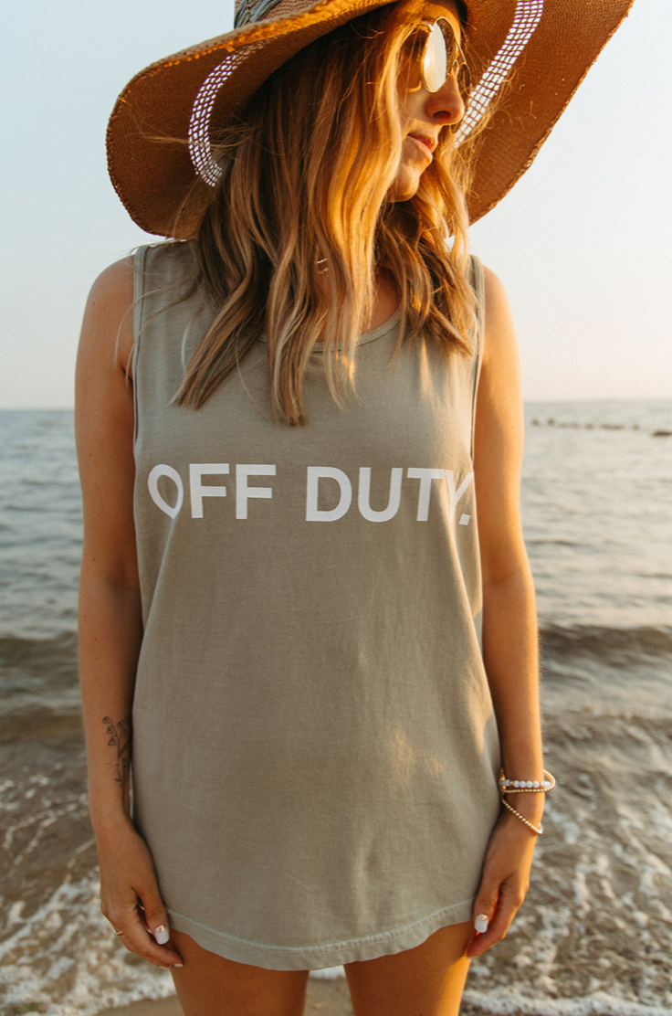 'Karen' Off Duty Tank Top